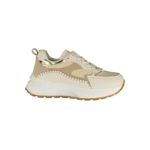 Laura Biagiotti Beige Polyester Athletic Women's Sneakers